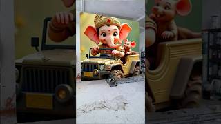 Ganpati bappa morya shorts video 🚗🙏🏻🤩🌺ganpatibappamorya short shorts virelshorts ytshortsviral [upl. by Oiuqise]