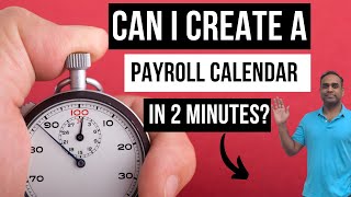 How to create Payroll Calendars in Excel within 2 minutes [upl. by Quinton968]