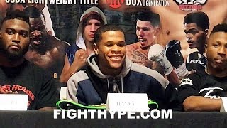 DEVIN HANEY SPARRED JORGE LINARES ANALYZES LOMACHENKO VS LINARES WHO DOES HE PICK [upl. by Chenay]