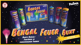 Pulver Pyrotechnik Bengal Feuer Bunt  PPJBG01S [upl. by Juanita]