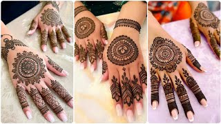 Mehndi designs tikki 2025  Mehndi design back hand  Mehndi designs simple and easy [upl. by Sollars]