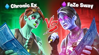 FaZe Sway VS Chronic Ex OG Fortnite [upl. by Anierdna]