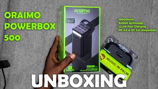 Unboxing a 50000mAh Powerbank by Oraimo [upl. by Erinna]