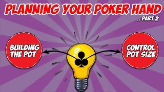 Planning Your Poker Hand Pt 2  Poker Strategy [upl. by Nehttam]