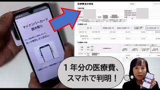 自分の１年分の医療費、スマホで一発検索？ [upl. by Yesiad]