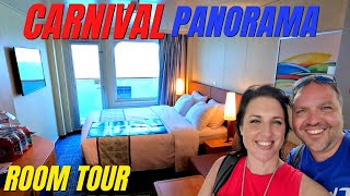 Carnival Panorama Balcony Stateroom Tour  Lido Deck Cabin 10232 [upl. by Notle]