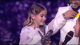 Daneliya Tuleshova  Winner announcement  The Voice Kids Ukraine  season 4 [upl. by Ynnol786]