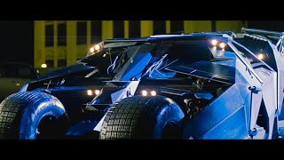 Batmobile Chase  Batman Begins Remastered HDR [upl. by Aimak]