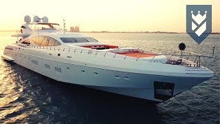 MANGUSTA 165 SUPERYACHT FOR SALE  WALK THROUGH VIDEO [upl. by Asserat307]