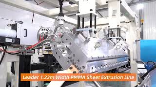 Antiscratch PMMA acrylic laminate decorative sheet extrusion line [upl. by Ruzich]