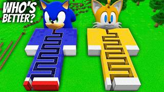 I found a SONIC TAILS vs SONIC MAZE in Minecraft  Whos BETTER SONIC MILES vs SONIC TAPES [upl. by Adnal997]