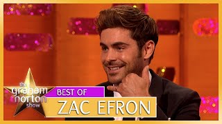 Zac Efron Recreates His Michael Jackson Phone Call  The Iron Claw  The Graham Norton Show [upl. by Janie]