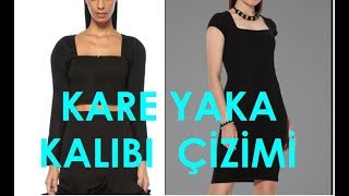 Kare Yaka Kalıbı Çizimi [upl. by Curson]