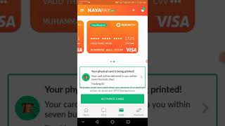 How to Activate NAYAPAY CARD ♦️ [upl. by Otrebron]