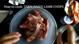 How To Cook FILIPINOSTYLE OVEN BAKED LAMB CHOPS [upl. by Adieren]