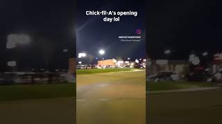 ChickfilA new location 50 car line [upl. by Nylareg]