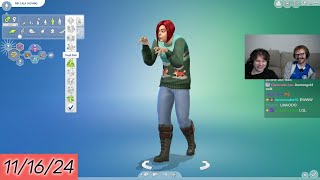 teaching prezoh how to play sims 4 aksually twitch VOD  111624 [upl. by Lorry537]