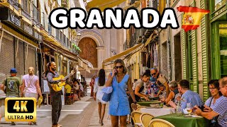 🇪🇦4K GRANADA  City Centre Walking Tour  The Charming City of Andalucía Spain [upl. by Low]