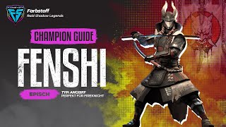 Raid Shadow Legends  Champion Guide  Fenshi  neuer Multihitter von den Schattenwesen [upl. by Enotna]