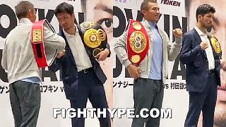 GOLOVKIN amp RYOTA MURATA FIRST FACE TO FACE ENCOUNTER BIG DRAMA SHOW IN TOKYO JAPAN [upl. by Llemej]