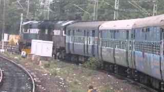 HD ERODE WDM 3A Twins led 11013 Kurla Coimbatore Express arrives ERODE Junction  INDIAN RAILWAYS [upl. by Newel]