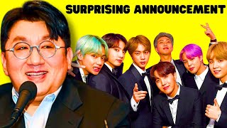 KPOP NEWS  BigHit JUST Did A SURPRISING ANNOUNCEMENT About BTS [upl. by Maurizia]