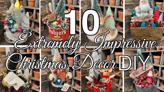 DIY Christmas Decorations  Thrift Flips  Vintage  Rustic [upl. by Joon]