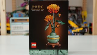 LEGO Icons Botanical Collection 10368 Chrysanthemum  LEGO Speed Build Review [upl. by Tserof]