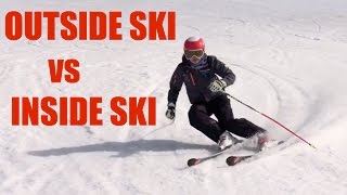 OUTSIDE SKI vs INSIDE SKI [upl. by Ardeen455]