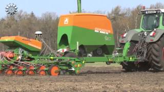 Güttler Frontpacker Avant 61056 mit Fendt 936  Saatbettbereitung beim Maislegen [upl. by Ysnap956]