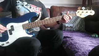 Saltcoats man plays quotInnerspacequot by Bruce Dickinson Bass cover heavymetal basscover [upl. by Hallock]