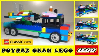 Lego Classic 10696 İle Uçak Taşıyan Kamyon Nasıl Yapılır  Lego Classic 10696 Fikirleri [upl. by Nehpets]