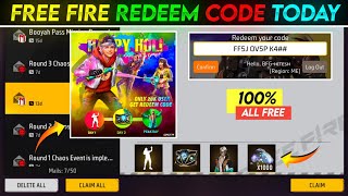 Holi Redeem Code Free Fire  Free Fire New Redeem Code  Free Fire Redeem Code Today [upl. by Gnart]