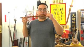 Dizi Chinese Flute Lesson  How to Make a Sound How to Blow it [upl. by Starla769]