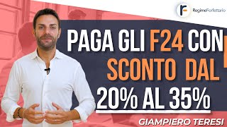 Paga gli F24 con SCONTO dal 20 al 35 acquistando Crediti Fiscali [upl. by Aiyram]