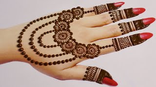 Necklace Style Jewellery Mehndi designEasy Backhand Mehandi designMehandi ka designMehndi designs [upl. by Etnad49]