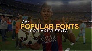 30 popular fonts for editing XML  fonts pack [upl. by Manouch557]