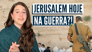 COMO ESTÁ JERUSALEM NA GUERRA Israel com Aline [upl. by Nitsrik438]