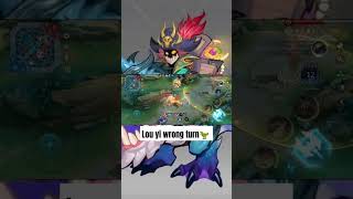 Lou yi wrong turn mobilelegends subscribe shorts [upl. by Shaer]