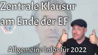 Zentrale Klausur am Ende der Einführungsphase ZK EF 2022  Alle wichtigen Infos [upl. by Tiras]