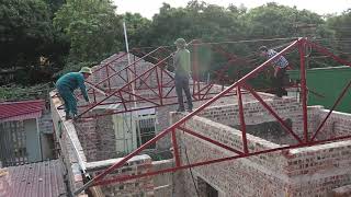 Process Of Making Corrugated Iron Roof [upl. by Straus742]