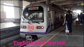 tughlakabad metro station  tughlakabad metro to Kashmiri Gate Metro DelhiMetro  Violet line [upl. by Hurty442]