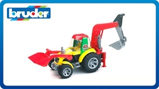 Bruder Toys ROADMAX Backhoe Loader 20105 [upl. by Hnoj618]