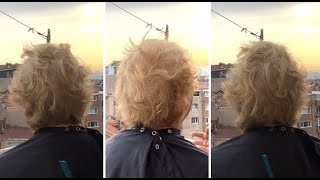 Short Layered Haircut on Curly Hair With Easy amp Simple Hair Cutting Techniques  Hair Transformation [upl. by Susejedairam709]