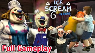 Ice cream 6 Full Gameplay friend Charlie escape from rod [upl. by Dollar]