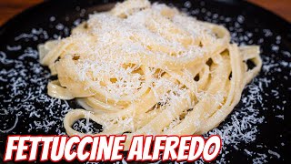 Authentic Fettuccine Alfredo Only Needs 3 Ingredients [upl. by Adneram]