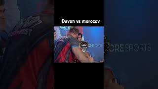 devon vs morozov viralvideo armwrestling dailyvlog highlights [upl. by Theodor]