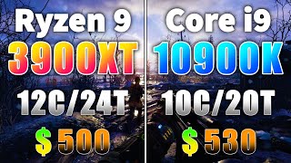 Ryzen 9 3900XT vs Core i9 10900K  PC Gaming Benchmark Test [upl. by Noiz]