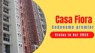 Casa Fiora Lodha Codename Premier Lodha Palava city Manpada Kalyan shil road Status in Oct23 [upl. by Enattirb]