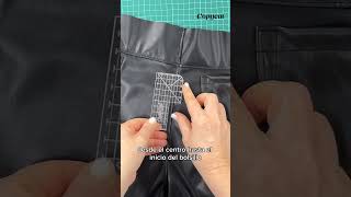 Bolsillos perfectos para un pantalón de cuero coser sewing shorts sewingtutorial pantalones [upl. by Dong]